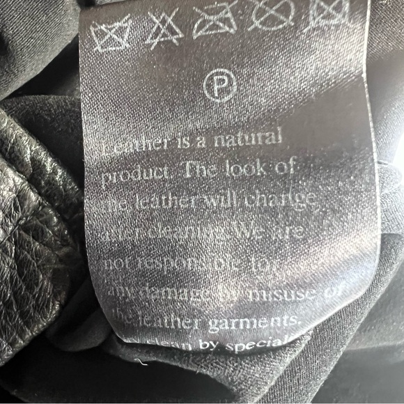 Arma Men's Black Leather Jacket Size Medium - Picture 9 of 10